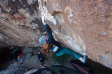 Bouldering in Hueco Tanks on 01/08/2020 with Blue Lizard Climbing and Yoga

Filename: SRM_20200108_1046530.jpg
Aperture: f/6.3
Shutter Speed: 1/250
Body: Canon EOS-1D Mark II
Lens: Canon EF 16-35mm f/2.8 L