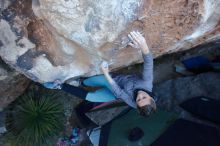 Bouldering in Hueco Tanks on 01/08/2020 with Blue Lizard Climbing and Yoga

Filename: SRM_20200108_1049590.jpg
Aperture: f/4.5
Shutter Speed: 1/250
Body: Canon EOS-1D Mark II
Lens: Canon EF 16-35mm f/2.8 L