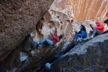 Bouldering in Hueco Tanks on 01/08/2020 with Blue Lizard Climbing and Yoga

Filename: SRM_20200108_1053430.jpg
Aperture: f/6.3
Shutter Speed: 1/250
Body: Canon EOS-1D Mark II
Lens: Canon EF 16-35mm f/2.8 L