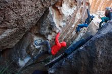 Bouldering in Hueco Tanks on 01/08/2020 with Blue Lizard Climbing and Yoga

Filename: SRM_20200108_1056180.jpg
Aperture: f/4.5
Shutter Speed: 1/250
Body: Canon EOS-1D Mark II
Lens: Canon EF 16-35mm f/2.8 L