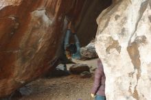 Bouldering in Hueco Tanks on 01/08/2020 with Blue Lizard Climbing and Yoga

Filename: SRM_20200108_1113310.jpg
Aperture: f/3.5
Shutter Speed: 1/250
Body: Canon EOS-1D Mark II
Lens: Canon EF 50mm f/1.8 II