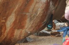 Bouldering in Hueco Tanks on 01/08/2020 with Blue Lizard Climbing and Yoga

Filename: SRM_20200108_1115170.jpg
Aperture: f/2.5
Shutter Speed: 1/250
Body: Canon EOS-1D Mark II
Lens: Canon EF 50mm f/1.8 II