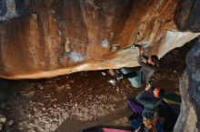 Bouldering in Hueco Tanks on 01/08/2020 with Blue Lizard Climbing and Yoga

Filename: SRM_20200108_1119100.jpg
Aperture: f/8.0
Shutter Speed: 1/250
Body: Canon EOS-1D Mark II
Lens: Canon EF 50mm f/1.8 II