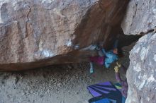 Bouldering in Hueco Tanks on 01/08/2020 with Blue Lizard Climbing and Yoga

Filename: SRM_20200108_1121010.jpg
Aperture: f/4.0
Shutter Speed: 1/250
Body: Canon EOS-1D Mark II
Lens: Canon EF 50mm f/1.8 II