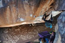 Bouldering in Hueco Tanks on 01/08/2020 with Blue Lizard Climbing and Yoga

Filename: SRM_20200108_1122000.jpg
Aperture: f/8.0
Shutter Speed: 1/250
Body: Canon EOS-1D Mark II
Lens: Canon EF 50mm f/1.8 II