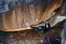 Bouldering in Hueco Tanks on 01/08/2020 with Blue Lizard Climbing and Yoga

Filename: SRM_20200108_1122320.jpg
Aperture: f/6.3
Shutter Speed: 1/250
Body: Canon EOS-1D Mark II
Lens: Canon EF 50mm f/1.8 II