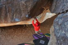 Bouldering in Hueco Tanks on 01/08/2020 with Blue Lizard Climbing and Yoga

Filename: SRM_20200108_1134440.jpg
Aperture: f/5.6
Shutter Speed: 1/250
Body: Canon EOS-1D Mark II
Lens: Canon EF 50mm f/1.8 II