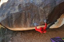 Bouldering in Hueco Tanks on 01/08/2020 with Blue Lizard Climbing and Yoga

Filename: SRM_20200108_1134570.jpg
Aperture: f/5.6
Shutter Speed: 1/250
Body: Canon EOS-1D Mark II
Lens: Canon EF 50mm f/1.8 II