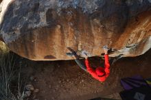 Bouldering in Hueco Tanks on 01/08/2020 with Blue Lizard Climbing and Yoga

Filename: SRM_20200108_1135020.jpg
Aperture: f/5.6
Shutter Speed: 1/250
Body: Canon EOS-1D Mark II
Lens: Canon EF 50mm f/1.8 II