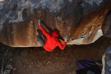 Bouldering in Hueco Tanks on 01/08/2020 with Blue Lizard Climbing and Yoga

Filename: SRM_20200108_1135080.jpg
Aperture: f/5.6
Shutter Speed: 1/250
Body: Canon EOS-1D Mark II
Lens: Canon EF 50mm f/1.8 II