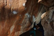 Bouldering in Hueco Tanks on 01/08/2020 with Blue Lizard Climbing and Yoga

Filename: SRM_20200108_1148480.jpg
Aperture: f/8.0
Shutter Speed: 1/250
Body: Canon EOS-1D Mark II
Lens: Canon EF 16-35mm f/2.8 L