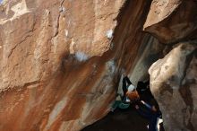 Bouldering in Hueco Tanks on 01/08/2020 with Blue Lizard Climbing and Yoga

Filename: SRM_20200108_1150210.jpg
Aperture: f/8.0
Shutter Speed: 1/250
Body: Canon EOS-1D Mark II
Lens: Canon EF 16-35mm f/2.8 L