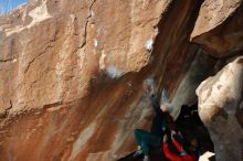 Bouldering in Hueco Tanks on 01/08/2020 with Blue Lizard Climbing and Yoga

Filename: SRM_20200108_1150530.jpg
Aperture: f/8.0
Shutter Speed: 1/250
Body: Canon EOS-1D Mark II
Lens: Canon EF 16-35mm f/2.8 L