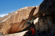 Bouldering in Hueco Tanks on 01/08/2020 with Blue Lizard Climbing and Yoga

Filename: SRM_20200108_1151220.jpg
Aperture: f/8.0
Shutter Speed: 1/250
Body: Canon EOS-1D Mark II
Lens: Canon EF 16-35mm f/2.8 L