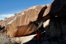 Bouldering in Hueco Tanks on 01/08/2020 with Blue Lizard Climbing and Yoga

Filename: SRM_20200108_1151260.jpg
Aperture: f/8.0
Shutter Speed: 1/250
Body: Canon EOS-1D Mark II
Lens: Canon EF 16-35mm f/2.8 L