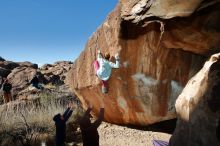 Bouldering in Hueco Tanks on 01/08/2020 with Blue Lizard Climbing and Yoga

Filename: SRM_20200108_1154230.jpg
Aperture: f/8.0
Shutter Speed: 1/250
Body: Canon EOS-1D Mark II
Lens: Canon EF 16-35mm f/2.8 L