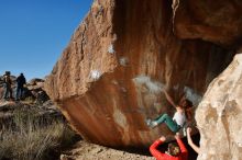 Bouldering in Hueco Tanks on 01/08/2020 with Blue Lizard Climbing and Yoga

Filename: SRM_20200108_1206500.jpg
Aperture: f/8.0
Shutter Speed: 1/250
Body: Canon EOS-1D Mark II
Lens: Canon EF 16-35mm f/2.8 L