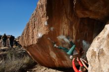 Bouldering in Hueco Tanks on 01/08/2020 with Blue Lizard Climbing and Yoga

Filename: SRM_20200108_1206550.jpg
Aperture: f/8.0
Shutter Speed: 1/250
Body: Canon EOS-1D Mark II
Lens: Canon EF 16-35mm f/2.8 L