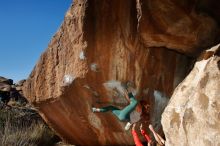 Bouldering in Hueco Tanks on 01/08/2020 with Blue Lizard Climbing and Yoga

Filename: SRM_20200108_1207000.jpg
Aperture: f/8.0
Shutter Speed: 1/250
Body: Canon EOS-1D Mark II
Lens: Canon EF 16-35mm f/2.8 L