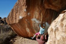 Bouldering in Hueco Tanks on 01/08/2020 with Blue Lizard Climbing and Yoga

Filename: SRM_20200108_1210180.jpg
Aperture: f/8.0
Shutter Speed: 1/250
Body: Canon EOS-1D Mark II
Lens: Canon EF 16-35mm f/2.8 L