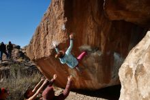 Bouldering in Hueco Tanks on 01/08/2020 with Blue Lizard Climbing and Yoga

Filename: SRM_20200108_1210470.jpg
Aperture: f/8.0
Shutter Speed: 1/250
Body: Canon EOS-1D Mark II
Lens: Canon EF 16-35mm f/2.8 L