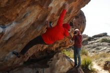 Bouldering in Hueco Tanks on 01/08/2020 with Blue Lizard Climbing and Yoga

Filename: SRM_20200108_1248580.jpg
Aperture: f/7.1
Shutter Speed: 1/400
Body: Canon EOS-1D Mark II
Lens: Canon EF 50mm f/1.8 II