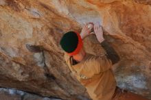 Bouldering in Hueco Tanks on 01/08/2020 with Blue Lizard Climbing and Yoga

Filename: SRM_20200108_1249210.jpg
Aperture: f/7.1
Shutter Speed: 1/250
Body: Canon EOS-1D Mark II
Lens: Canon EF 50mm f/1.8 II