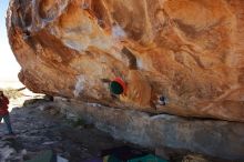 Bouldering in Hueco Tanks on 01/08/2020 with Blue Lizard Climbing and Yoga

Filename: SRM_20200108_1255190.jpg
Aperture: f/7.1
Shutter Speed: 1/250
Body: Canon EOS-1D Mark II
Lens: Canon EF 16-35mm f/2.8 L