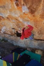 Bouldering in Hueco Tanks on 01/08/2020 with Blue Lizard Climbing and Yoga

Filename: SRM_20200108_1258141.jpg
Aperture: f/6.3
Shutter Speed: 1/250
Body: Canon EOS-1D Mark II
Lens: Canon EF 16-35mm f/2.8 L