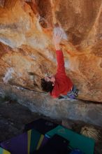 Bouldering in Hueco Tanks on 01/08/2020 with Blue Lizard Climbing and Yoga

Filename: SRM_20200108_1258151.jpg
Aperture: f/7.1
Shutter Speed: 1/250
Body: Canon EOS-1D Mark II
Lens: Canon EF 16-35mm f/2.8 L