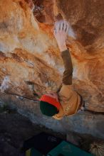 Bouldering in Hueco Tanks on 01/08/2020 with Blue Lizard Climbing and Yoga

Filename: SRM_20200108_1258401.jpg
Aperture: f/7.1
Shutter Speed: 1/250
Body: Canon EOS-1D Mark II
Lens: Canon EF 16-35mm f/2.8 L