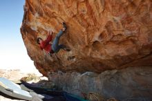 Bouldering in Hueco Tanks on 01/08/2020 with Blue Lizard Climbing and Yoga

Filename: SRM_20200108_1301010.jpg
Aperture: f/10.0
Shutter Speed: 1/250
Body: Canon EOS-1D Mark II
Lens: Canon EF 16-35mm f/2.8 L