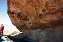 Bouldering in Hueco Tanks on 01/08/2020 with Blue Lizard Climbing and Yoga

Filename: SRM_20200108_1301280.jpg
Aperture: f/7.1
Shutter Speed: 1/500
Body: Canon EOS-1D Mark II
Lens: Canon EF 16-35mm f/2.8 L