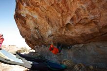 Bouldering in Hueco Tanks on 01/08/2020 with Blue Lizard Climbing and Yoga

Filename: SRM_20200108_1301390.jpg
Aperture: f/7.1
Shutter Speed: 1/500
Body: Canon EOS-1D Mark II
Lens: Canon EF 16-35mm f/2.8 L