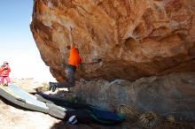 Bouldering in Hueco Tanks on 01/08/2020 with Blue Lizard Climbing and Yoga

Filename: SRM_20200108_1304051.jpg
Aperture: f/7.1
Shutter Speed: 1/500
Body: Canon EOS-1D Mark II
Lens: Canon EF 16-35mm f/2.8 L