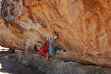 Bouldering in Hueco Tanks on 01/08/2020 with Blue Lizard Climbing and Yoga

Filename: SRM_20200108_1306110.jpg
Aperture: f/7.1
Shutter Speed: 1/500
Body: Canon EOS-1D Mark II
Lens: Canon EF 16-35mm f/2.8 L