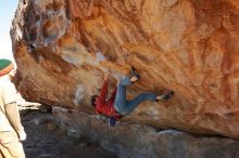 Bouldering in Hueco Tanks on 01/08/2020 with Blue Lizard Climbing and Yoga

Filename: SRM_20200108_1307400.jpg
Aperture: f/8.0
Shutter Speed: 1/500
Body: Canon EOS-1D Mark II
Lens: Canon EF 16-35mm f/2.8 L