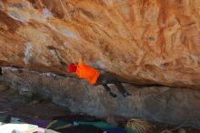 Bouldering in Hueco Tanks on 01/08/2020 with Blue Lizard Climbing and Yoga

Filename: SRM_20200108_1316162.jpg
Aperture: f/8.0
Shutter Speed: 1/500
Body: Canon EOS-1D Mark II
Lens: Canon EF 16-35mm f/2.8 L