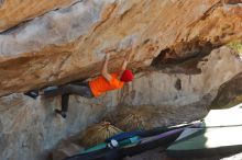 Bouldering in Hueco Tanks on 01/08/2020 with Blue Lizard Climbing and Yoga

Filename: SRM_20200108_1321290.jpg
Aperture: f/6.3
Shutter Speed: 1/500
Body: Canon EOS-1D Mark II
Lens: Canon EF 50mm f/1.8 II