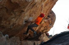 Bouldering in Hueco Tanks on 01/08/2020 with Blue Lizard Climbing and Yoga

Filename: SRM_20200108_1326311.jpg
Aperture: f/9.0
Shutter Speed: 1/500
Body: Canon EOS-1D Mark II
Lens: Canon EF 50mm f/1.8 II