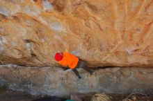 Bouldering in Hueco Tanks on 01/08/2020 with Blue Lizard Climbing and Yoga

Filename: SRM_20200108_1327520.jpg
Aperture: f/6.3
Shutter Speed: 1/500
Body: Canon EOS-1D Mark II
Lens: Canon EF 16-35mm f/2.8 L