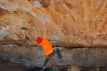 Bouldering in Hueco Tanks on 01/08/2020 with Blue Lizard Climbing and Yoga

Filename: SRM_20200108_1327522.jpg
Aperture: f/7.1
Shutter Speed: 1/500
Body: Canon EOS-1D Mark II
Lens: Canon EF 16-35mm f/2.8 L