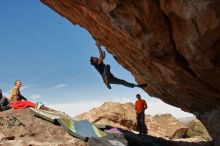 Bouldering in Hueco Tanks on 01/08/2020 with Blue Lizard Climbing and Yoga

Filename: SRM_20200108_1329200.jpg
Aperture: f/8.0
Shutter Speed: 1/500
Body: Canon EOS-1D Mark II
Lens: Canon EF 16-35mm f/2.8 L