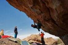 Bouldering in Hueco Tanks on 01/08/2020 with Blue Lizard Climbing and Yoga

Filename: SRM_20200108_1330130.jpg
Aperture: f/8.0
Shutter Speed: 1/500
Body: Canon EOS-1D Mark II
Lens: Canon EF 16-35mm f/2.8 L