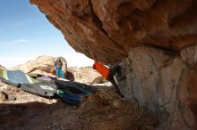 Bouldering in Hueco Tanks on 01/08/2020 with Blue Lizard Climbing and Yoga

Filename: SRM_20200108_1331390.jpg
Aperture: f/8.0
Shutter Speed: 1/500
Body: Canon EOS-1D Mark II
Lens: Canon EF 16-35mm f/2.8 L