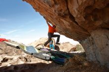 Bouldering in Hueco Tanks on 01/08/2020 with Blue Lizard Climbing and Yoga

Filename: SRM_20200108_1331510.jpg
Aperture: f/8.0
Shutter Speed: 1/500
Body: Canon EOS-1D Mark II
Lens: Canon EF 16-35mm f/2.8 L