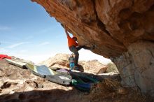 Bouldering in Hueco Tanks on 01/08/2020 with Blue Lizard Climbing and Yoga

Filename: SRM_20200108_1331511.jpg
Aperture: f/8.0
Shutter Speed: 1/500
Body: Canon EOS-1D Mark II
Lens: Canon EF 16-35mm f/2.8 L