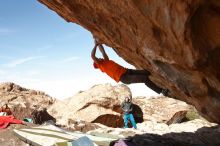 Bouldering in Hueco Tanks on 01/08/2020 with Blue Lizard Climbing and Yoga

Filename: SRM_20200108_1332071.jpg
Aperture: f/8.0
Shutter Speed: 1/500
Body: Canon EOS-1D Mark II
Lens: Canon EF 16-35mm f/2.8 L