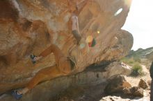 Bouldering in Hueco Tanks on 01/08/2020 with Blue Lizard Climbing and Yoga

Filename: SRM_20200108_1337120.jpg
Aperture: f/8.0
Shutter Speed: 1/500
Body: Canon EOS-1D Mark II
Lens: Canon EF 16-35mm f/2.8 L