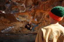 Bouldering in Hueco Tanks on 01/08/2020 with Blue Lizard Climbing and Yoga

Filename: SRM_20200108_1337380.jpg
Aperture: f/8.0
Shutter Speed: 1/500
Body: Canon EOS-1D Mark II
Lens: Canon EF 16-35mm f/2.8 L